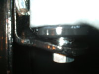 Outer shackle close up hopefully showing the deviation required to fit fully home