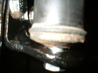 showing original bush in the(bent) shackle,hopefully indicating the shamfer gap